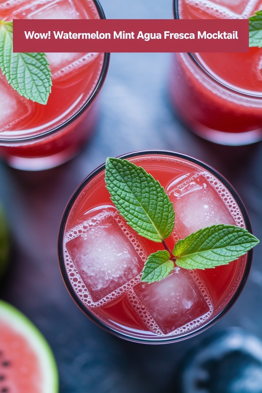 watermelon mint agua fresca mocktail