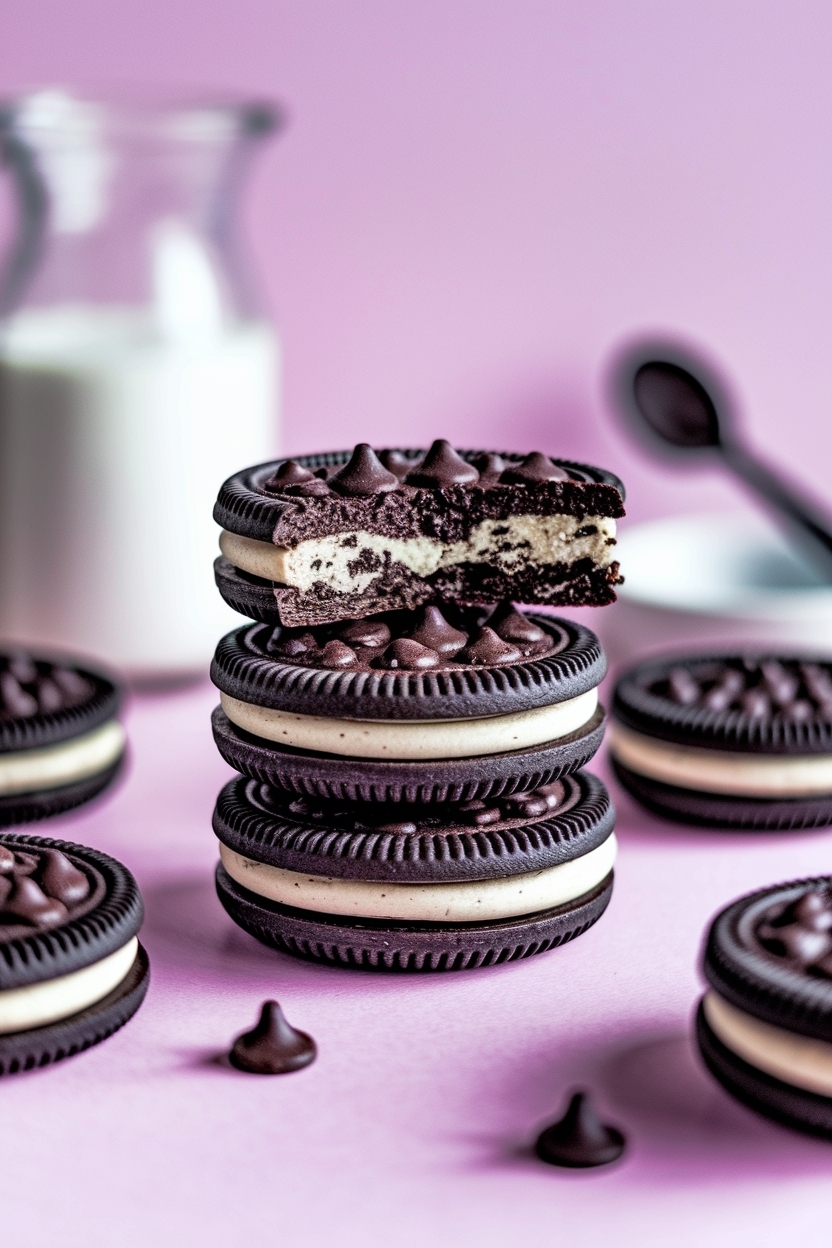 oreo stuffed chocolate chip cookies