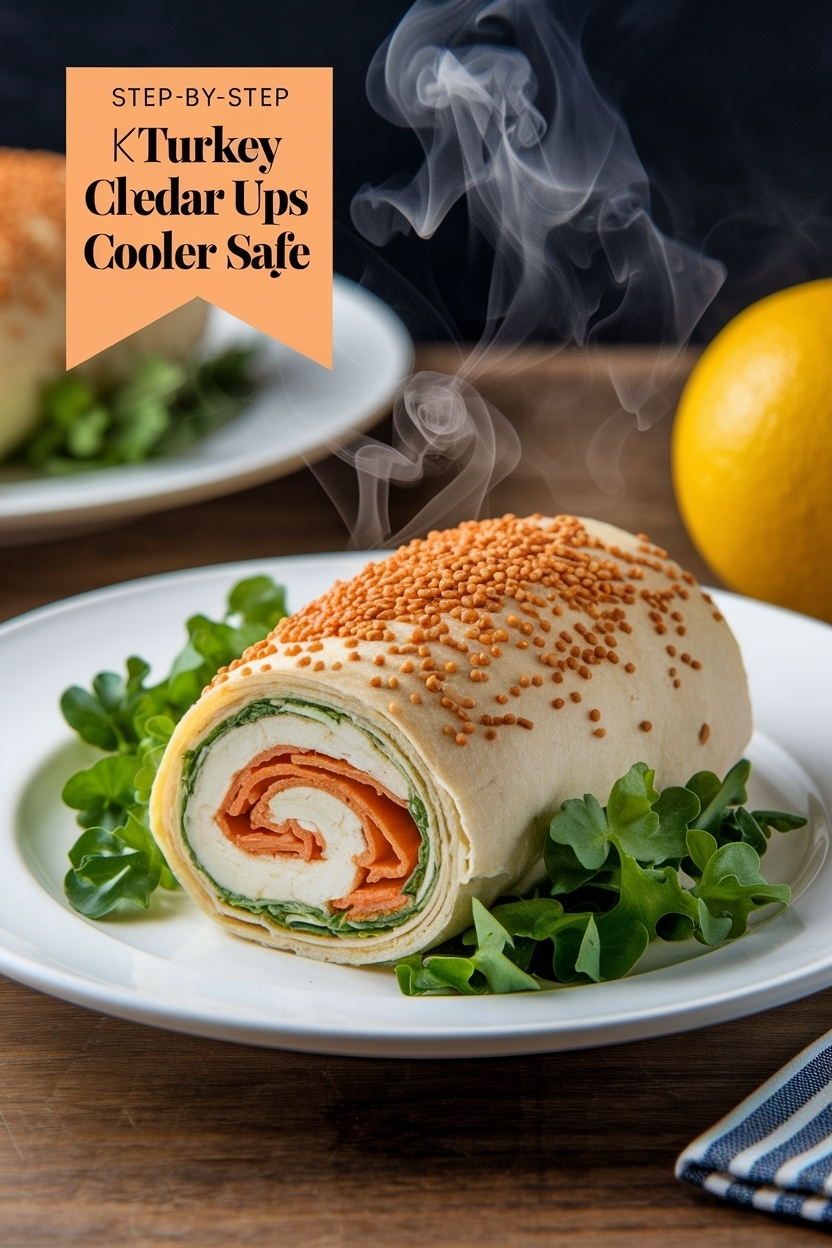 turkey cheddar roll ups cooler safe