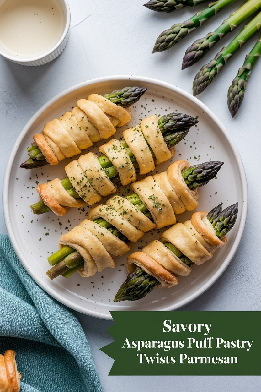 asparagus puff pastry twists parmesan