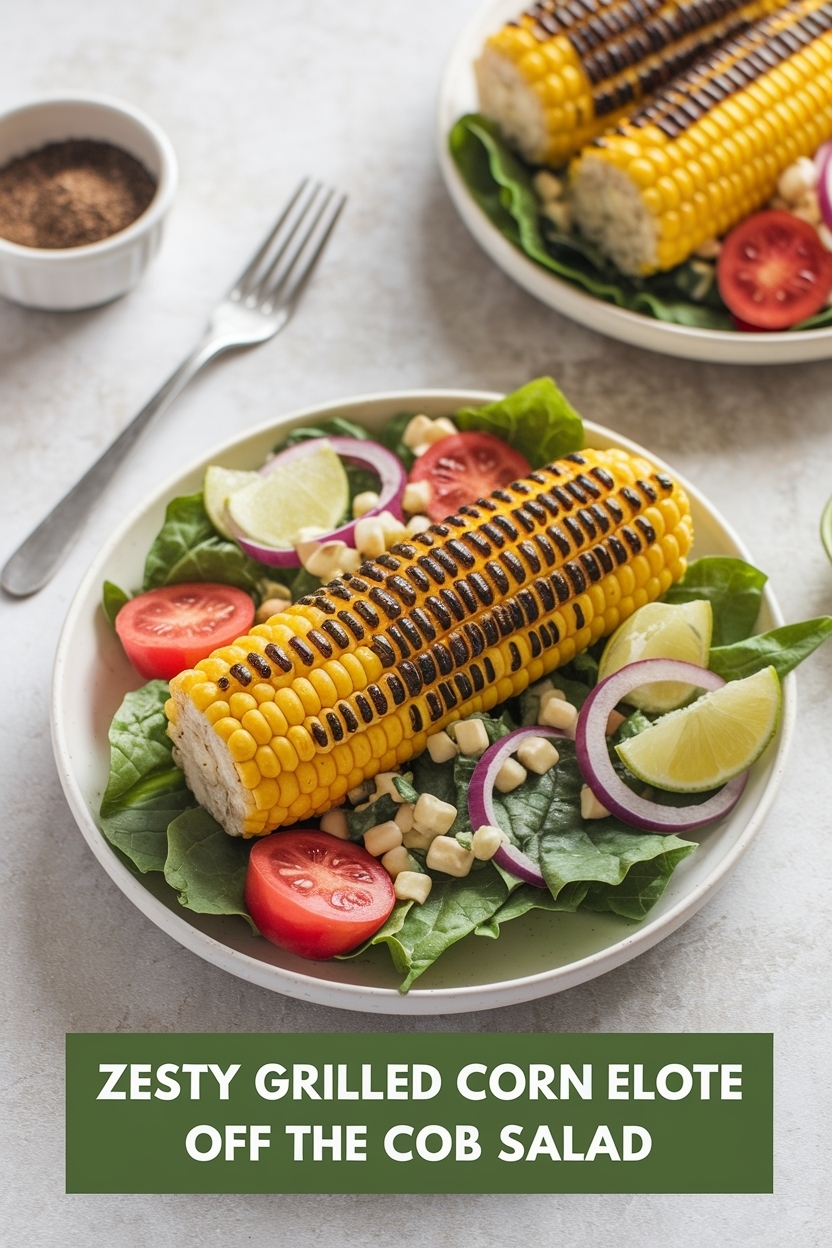 grilled corn elote off the cob salad
