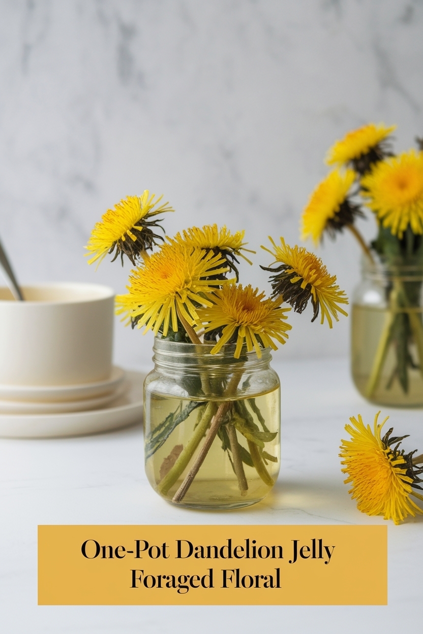 dandelion jelly foraged floral