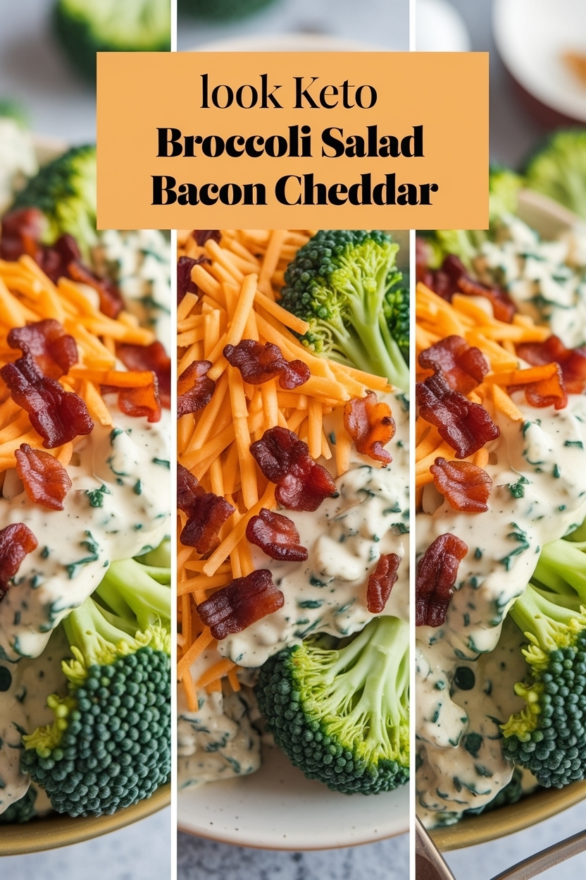 keto broccoli salad bacon cheddar