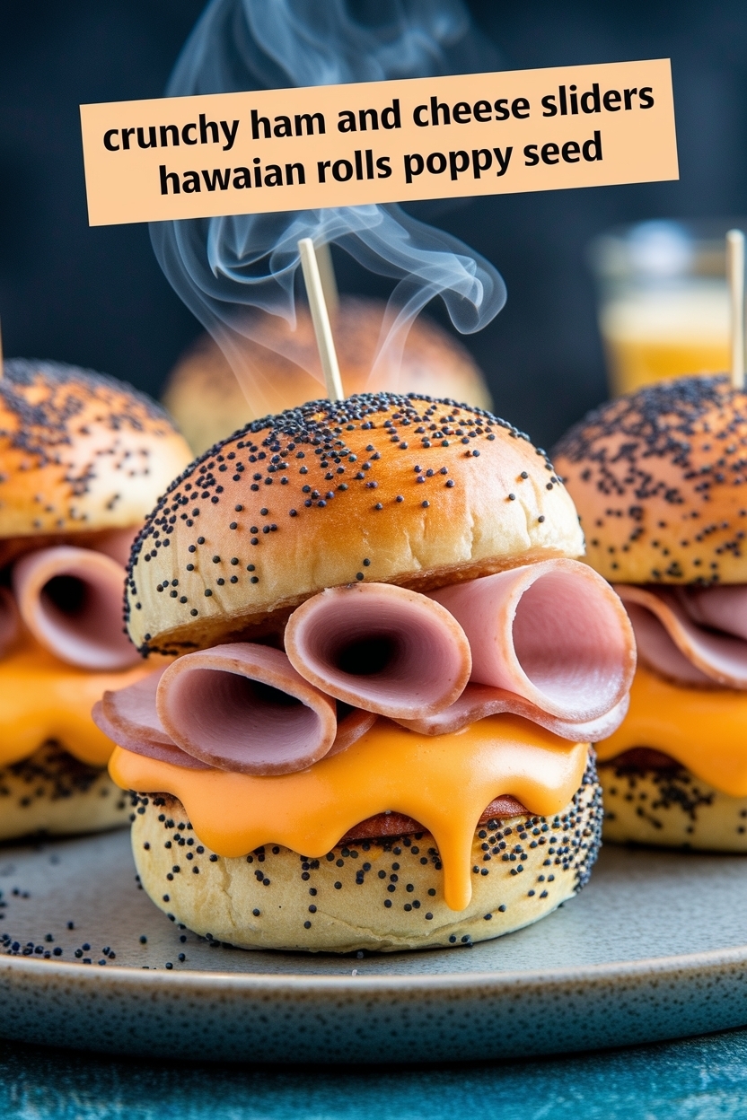 ham and cheese sliders hawaiian rolls poppy seed