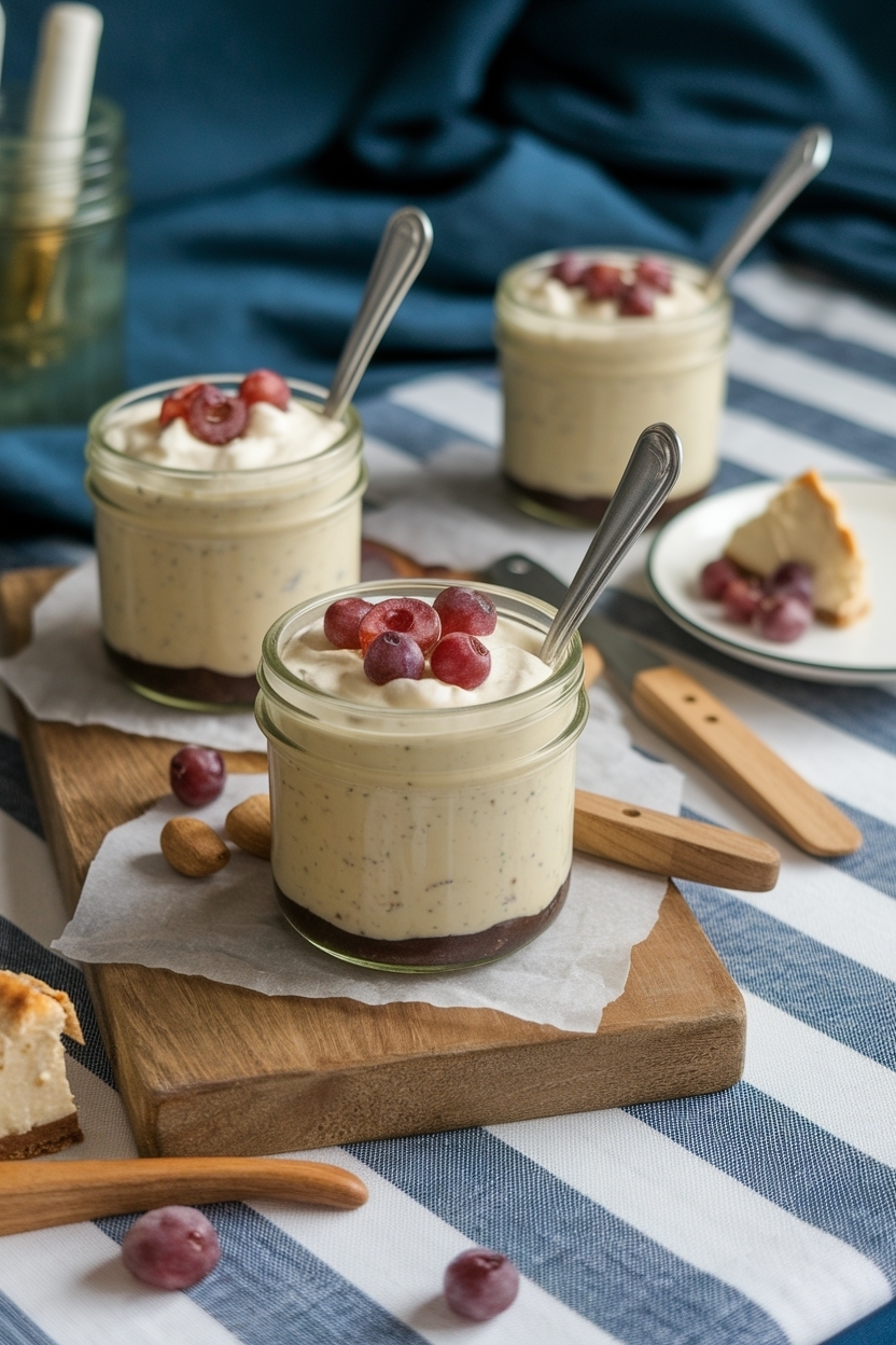no bake cheesecake jars picnic