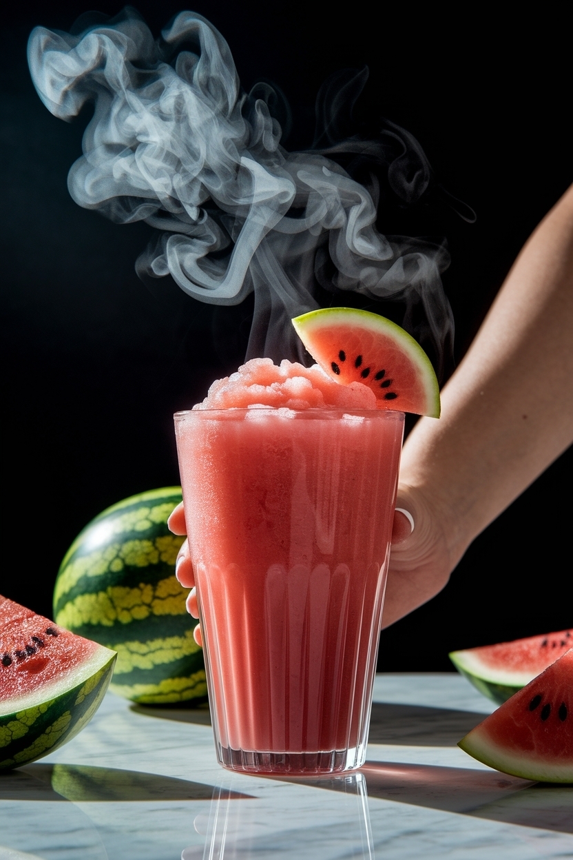 watermelon vodka slush