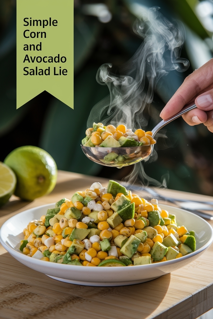 corn and avocado salad lime