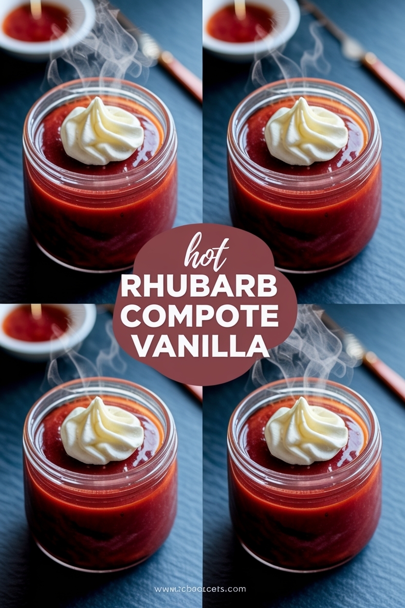 rhubarb compote vanilla