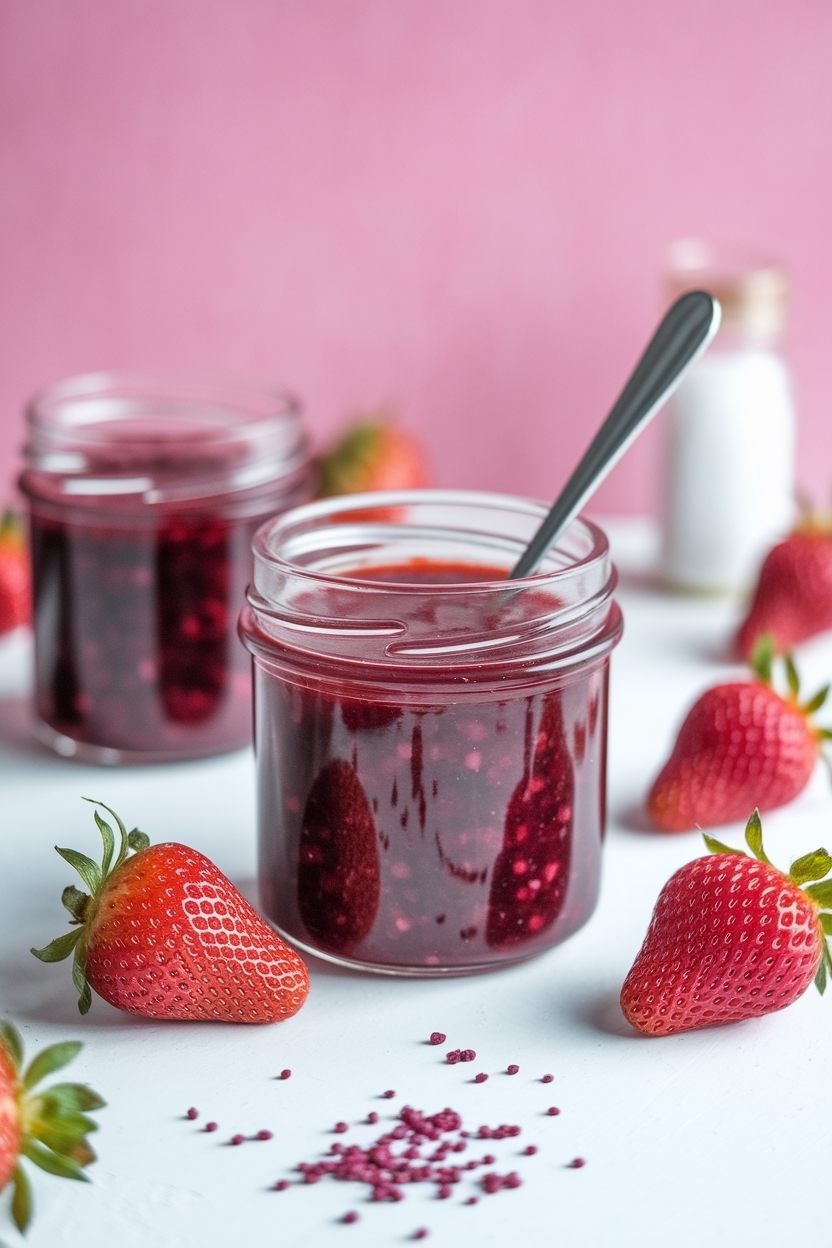 strawberry rhubarb jam small batch