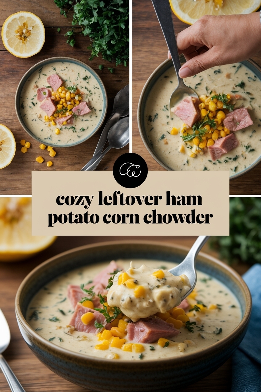 leftover ham potato corn chowder