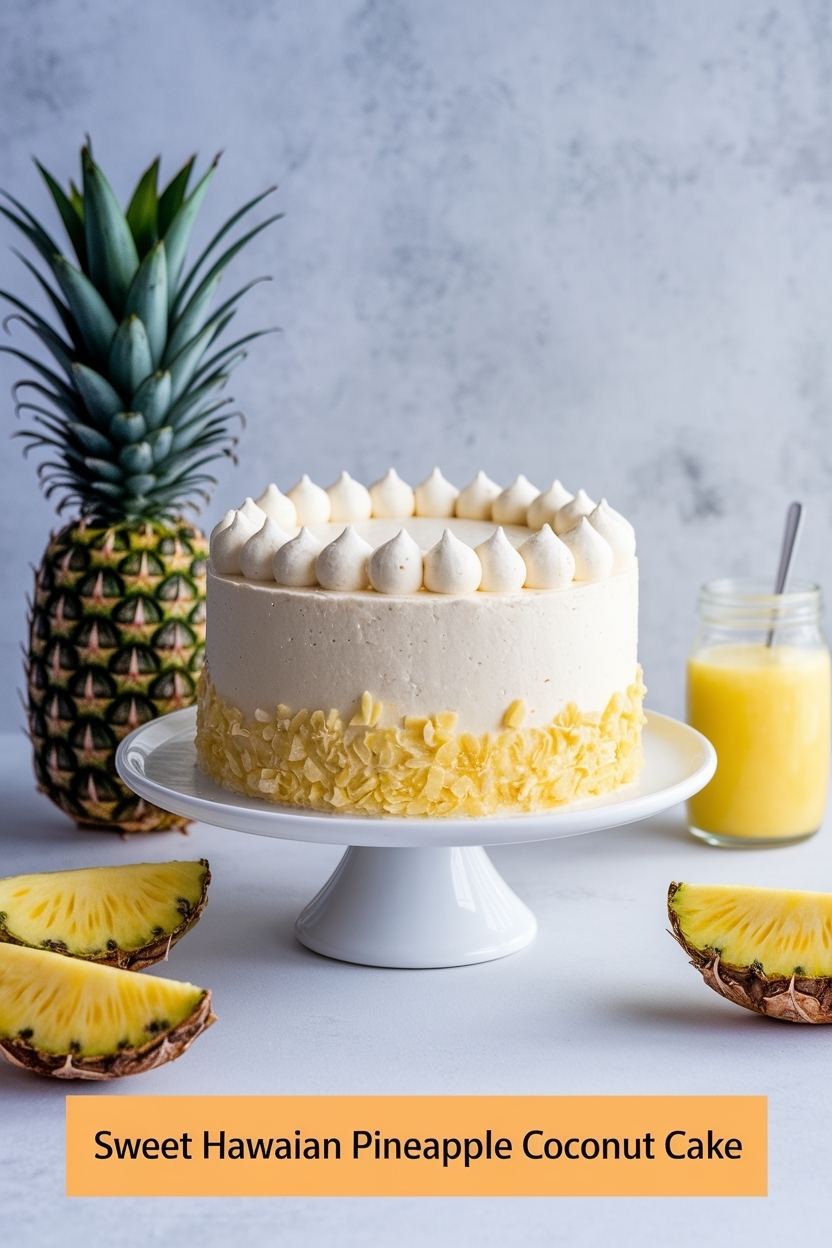 hawaiian pineapple coconut cake