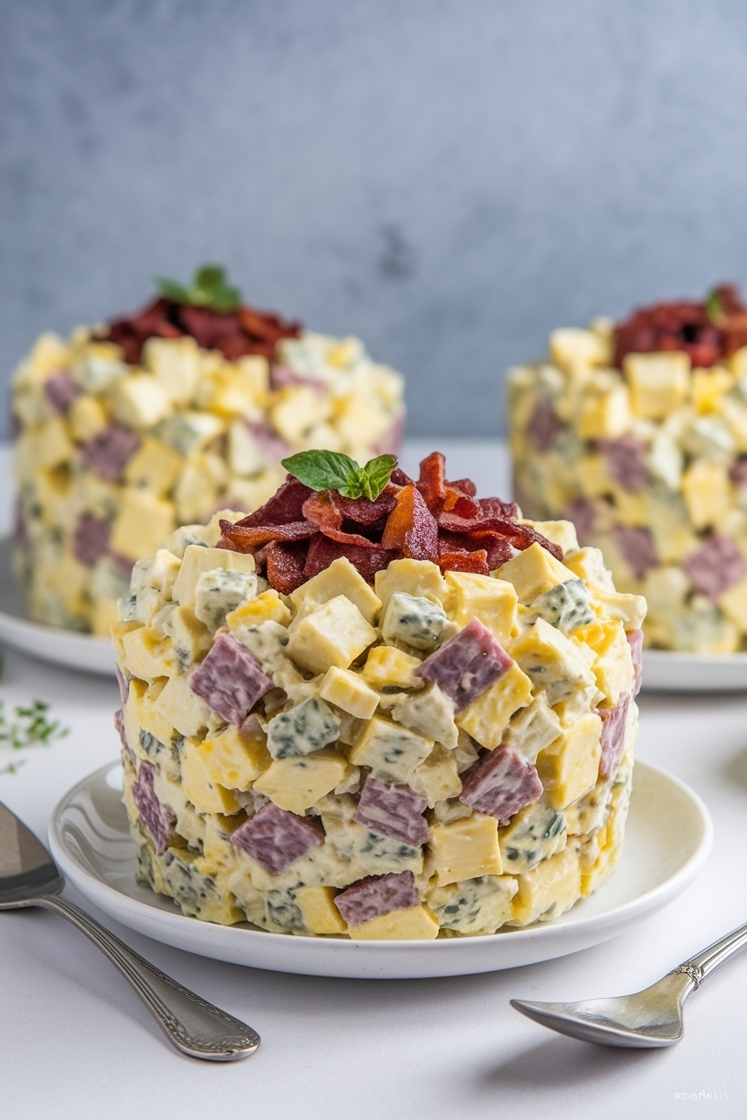 loaded potato salad bacon cheddar