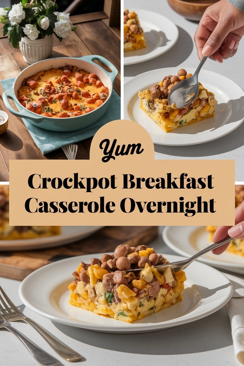 crockpot breakfast casserole overnight