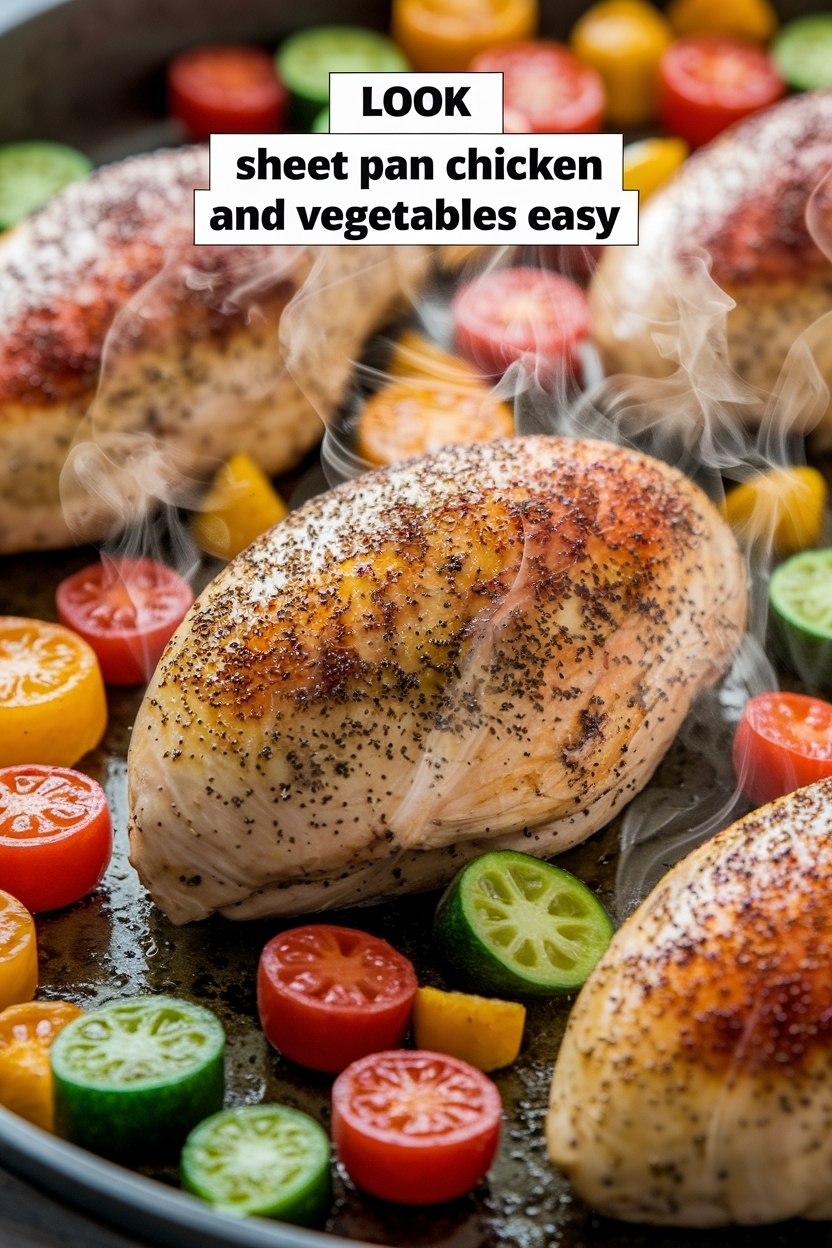 sheet pan chicken and vegetables easy