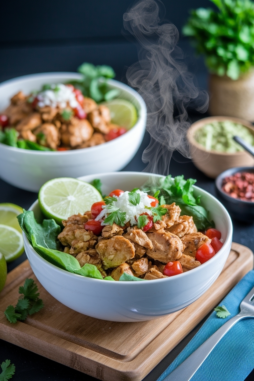 chicken burrito bowl recipe meal prep