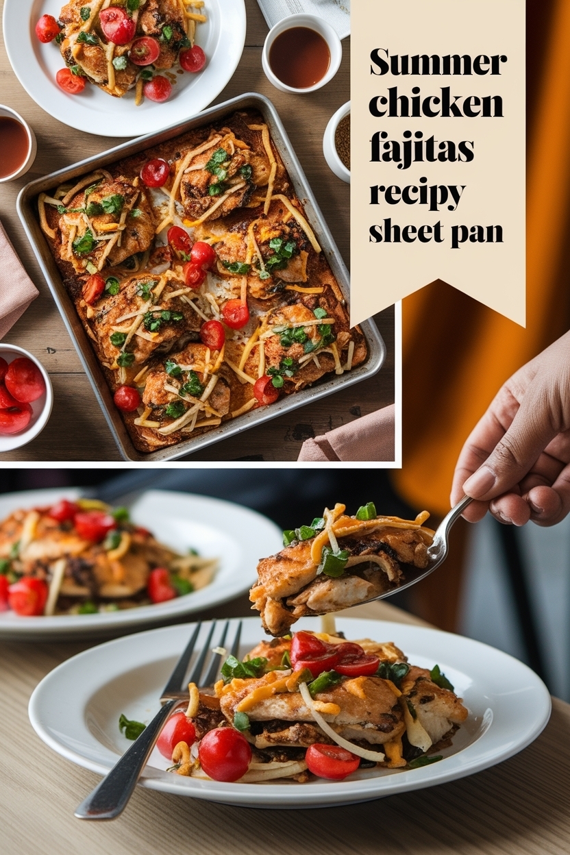 chicken fajitas recipe easy sheet pan