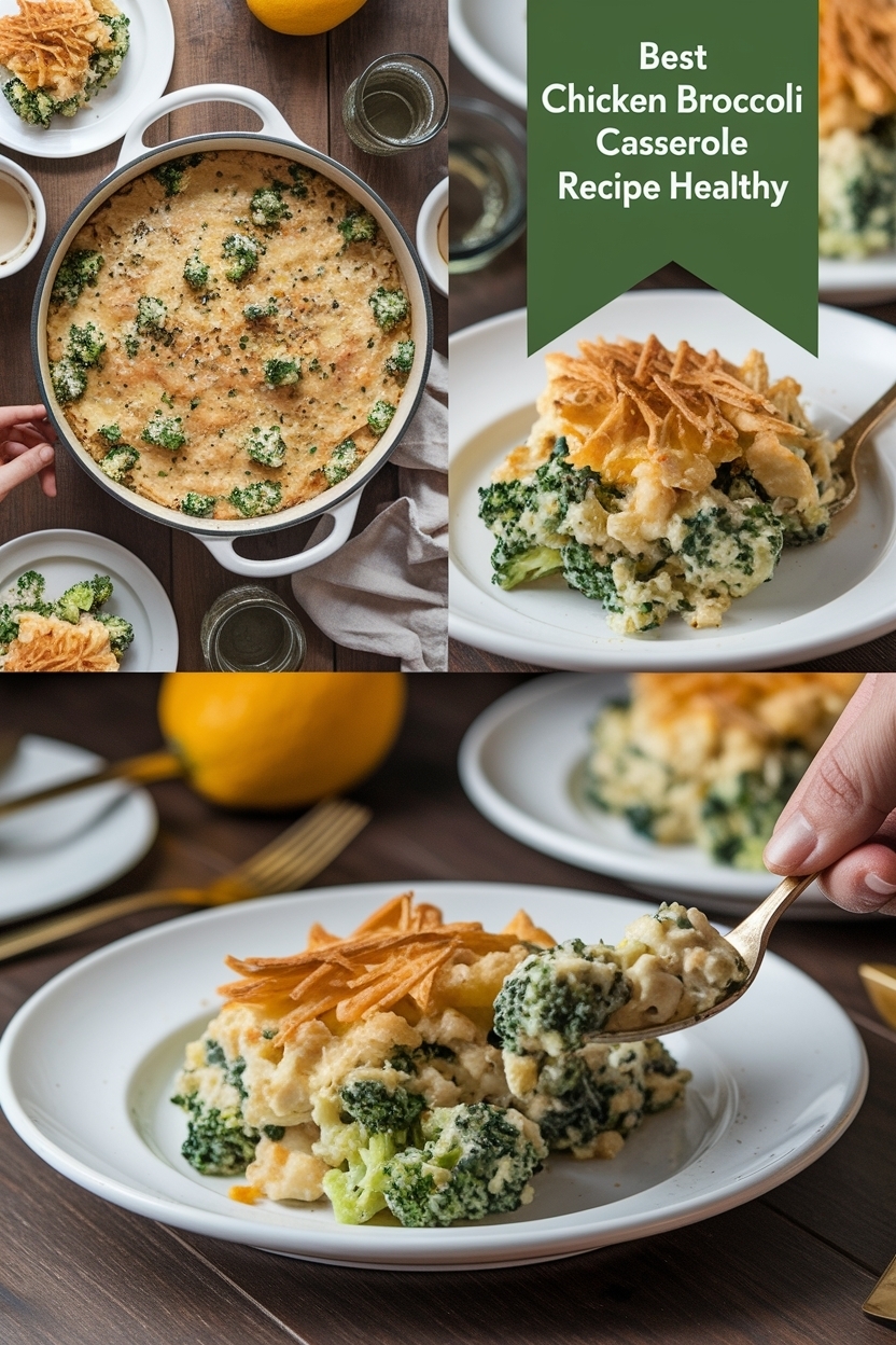 chicken broccoli casserole recipe healthy