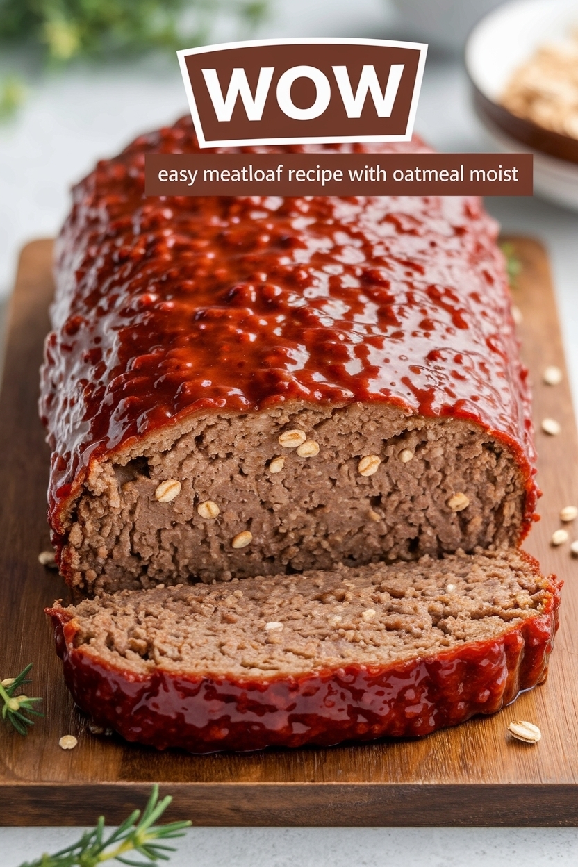 easy meatloaf recipe with oatmeal moist