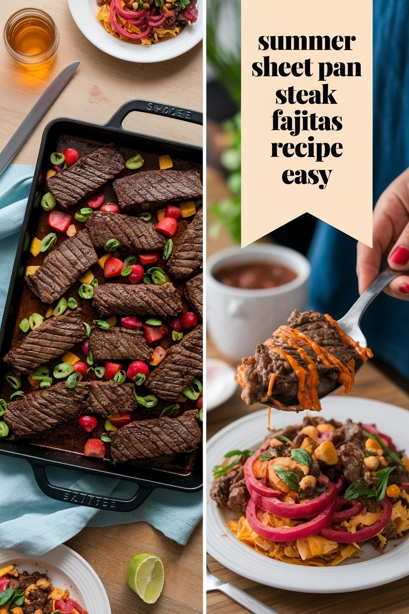 sheet pan steak fajitas recipe easy