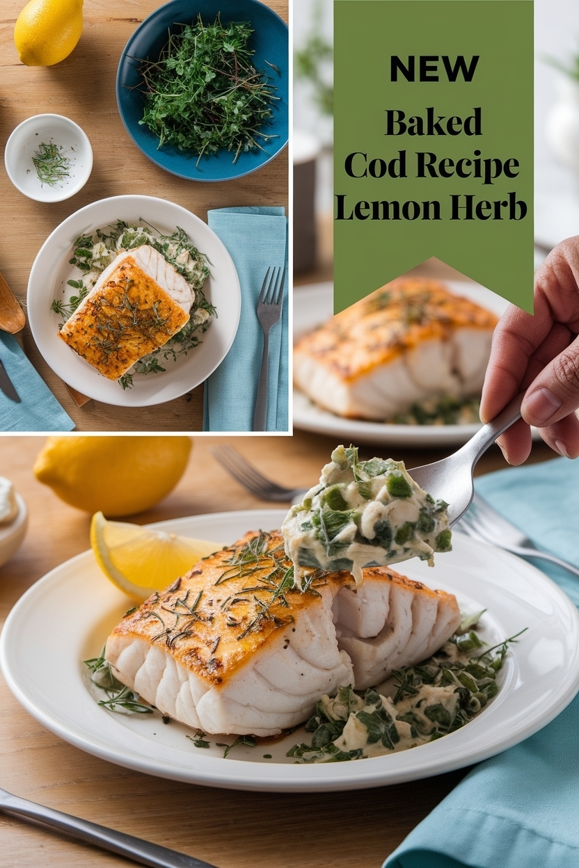 baked cod recipe lemon herb