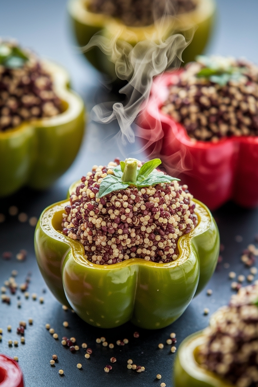 vegetarian stuffed bell peppers quinoa