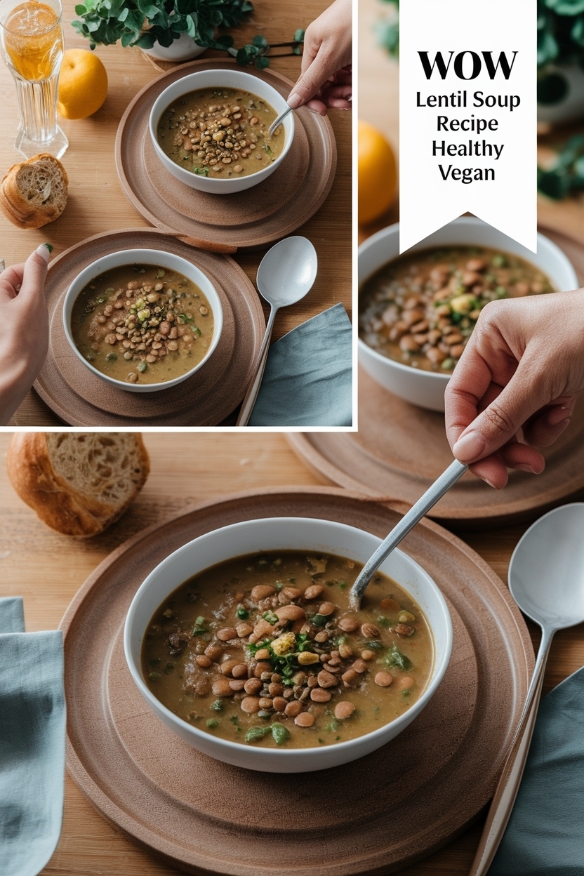 lentil soup recipe healthy vegan