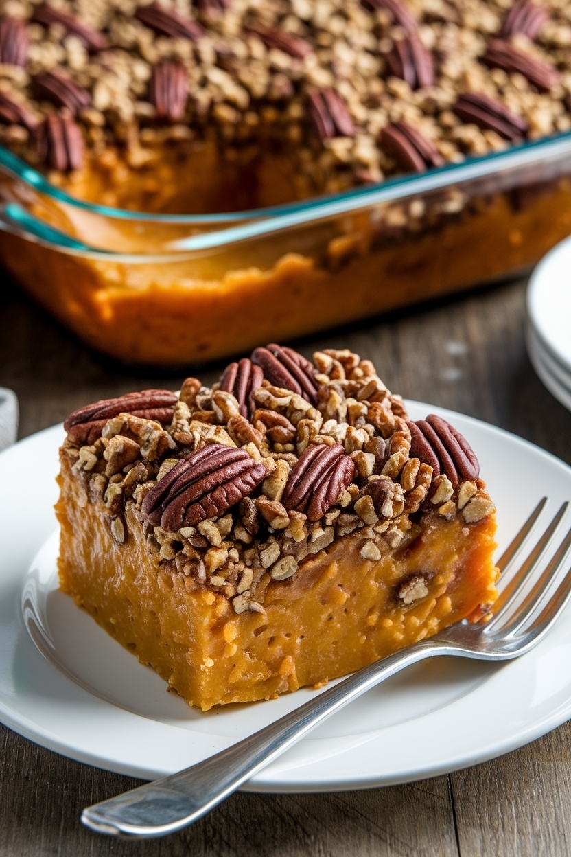 sweet potato casserole pecan streusel