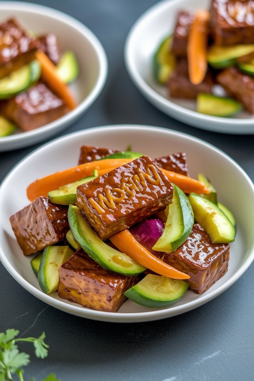 vegan stir fry tofu and vegetables