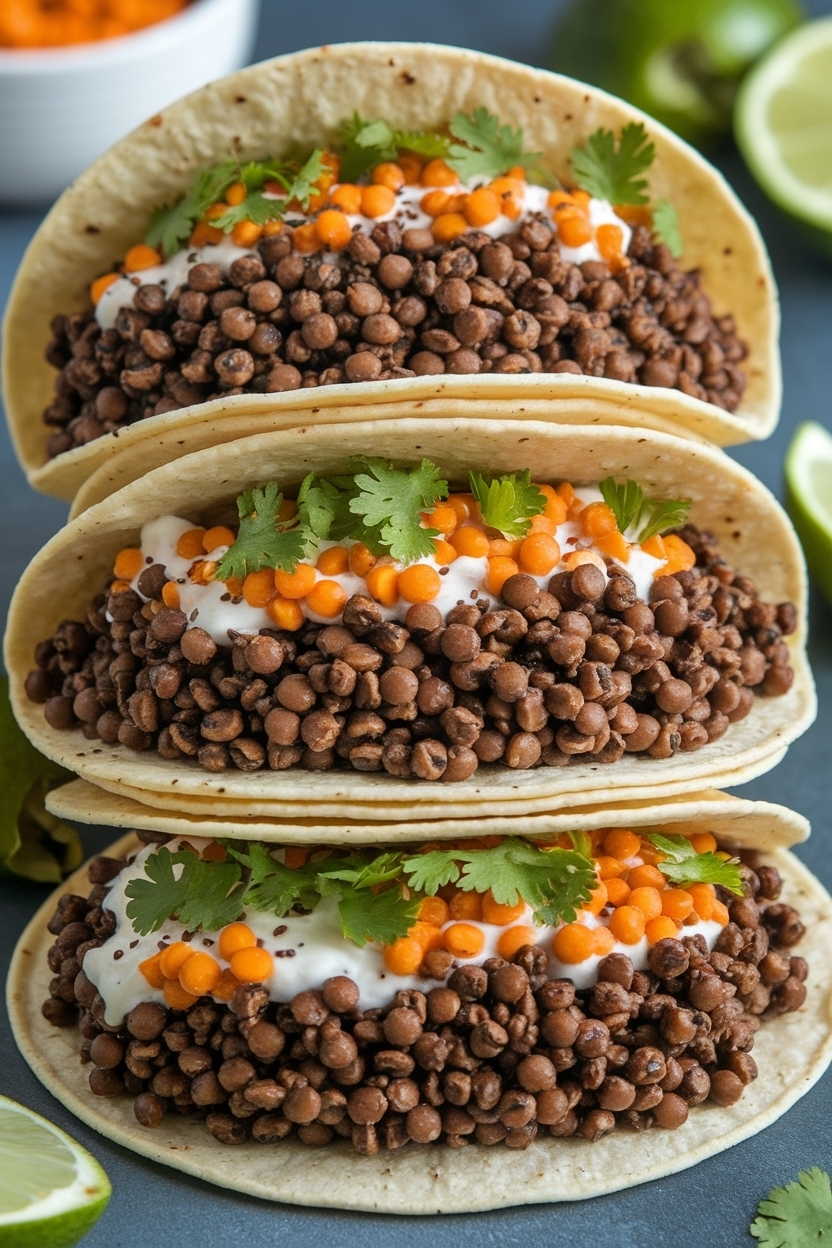 vegan taco meat recipe with lentils