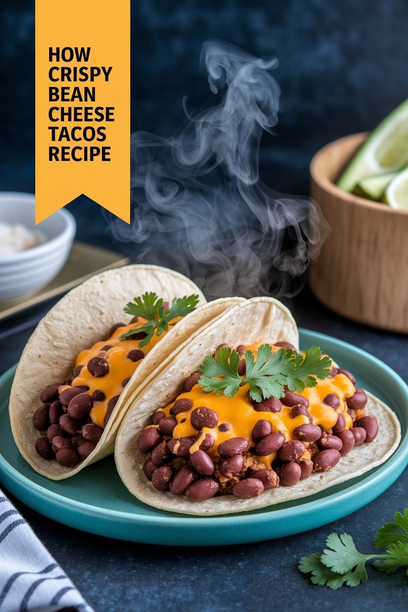 crispy bean and cheese tacos recipe
