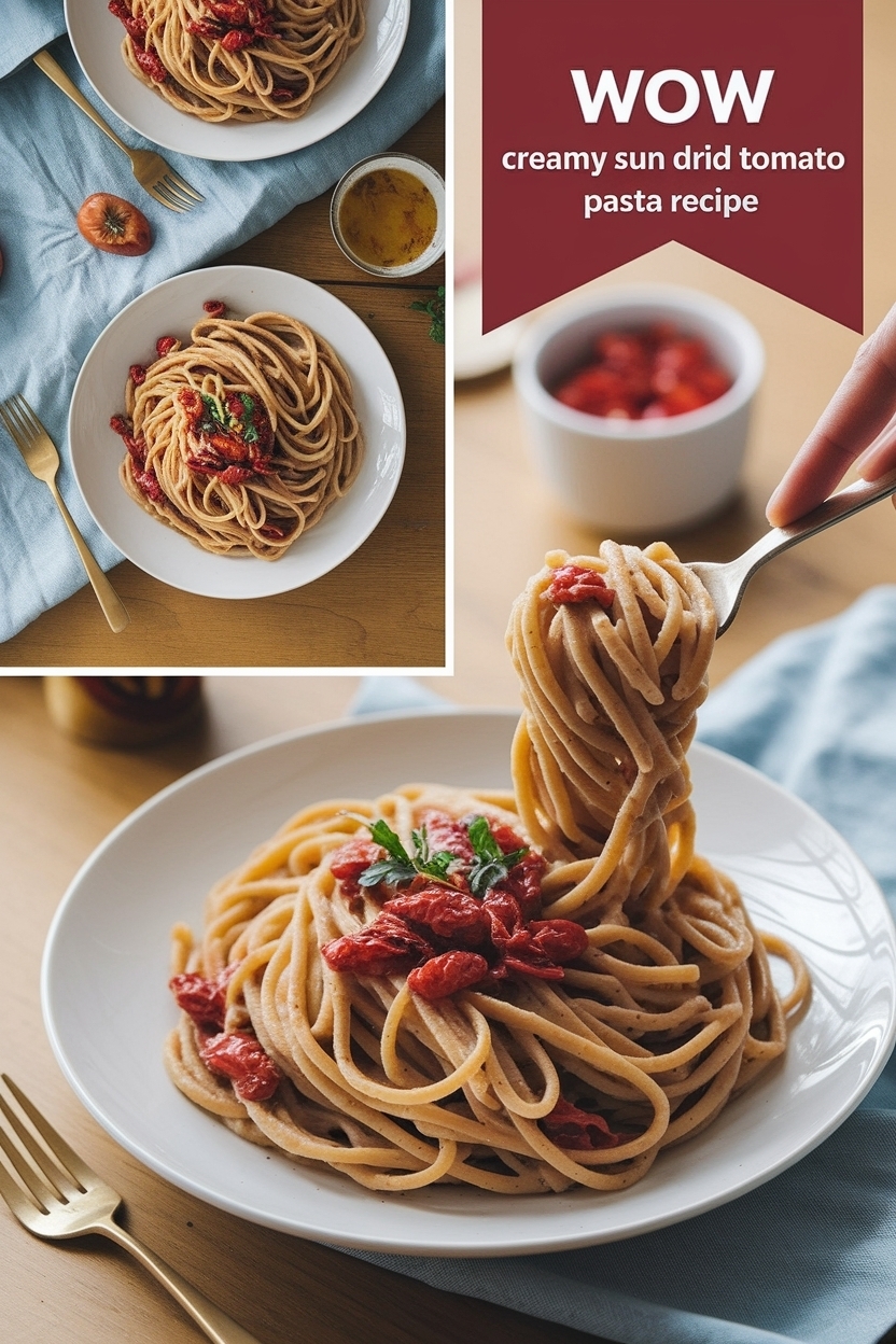 creamy sun dried tomato pasta recipe