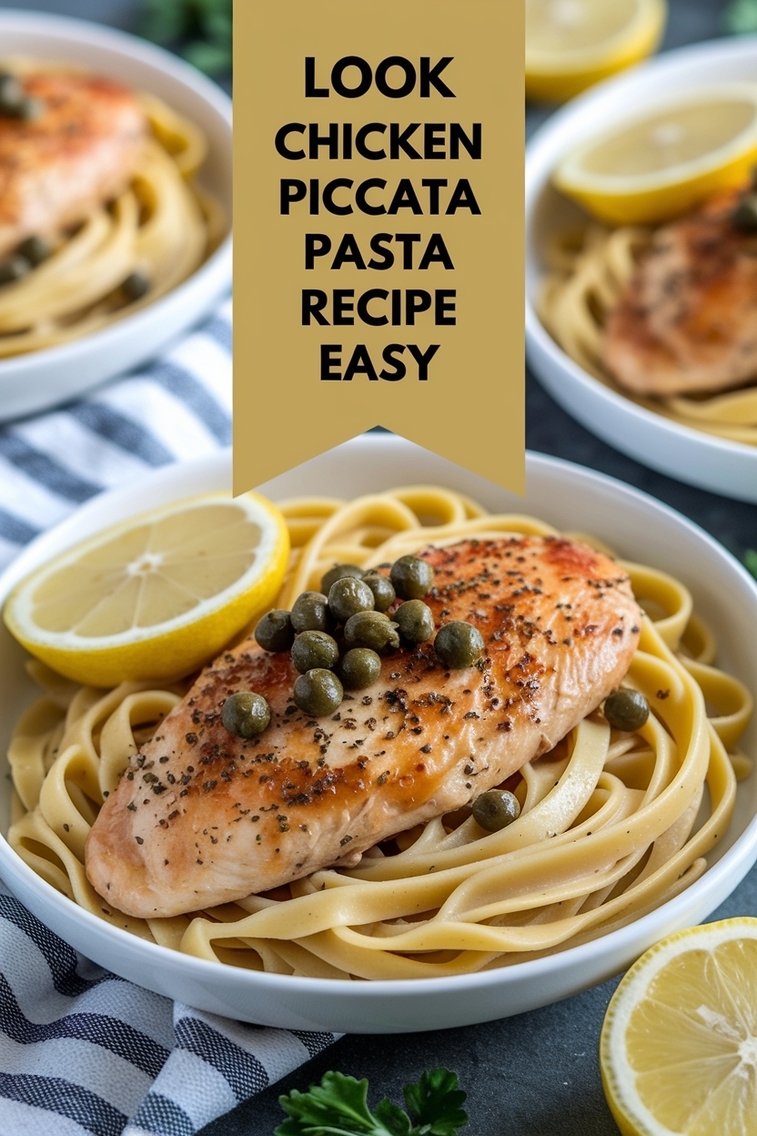 chicken piccata pasta recipe easy