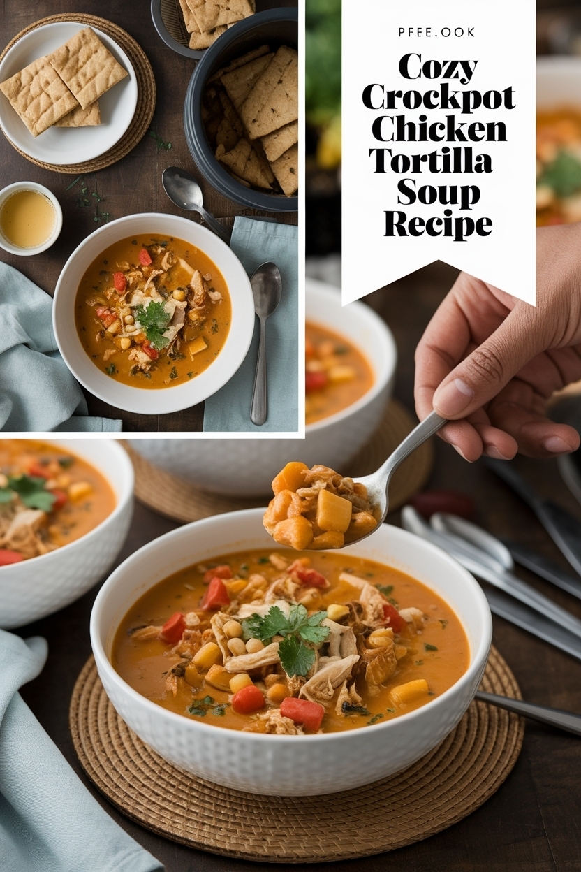 crockpot chicken tortilla soup recipe
