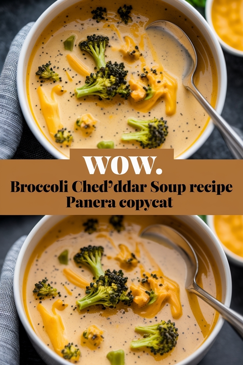broccoli cheddar soup recipe panera copycat