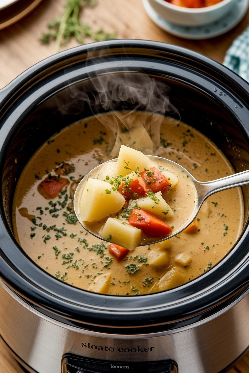 potato soup recipe slow cooker loaded
