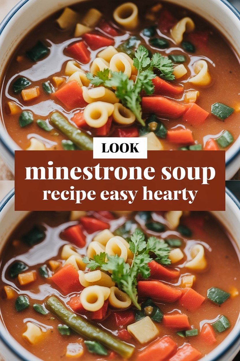 minestrone soup recipe easy hearty