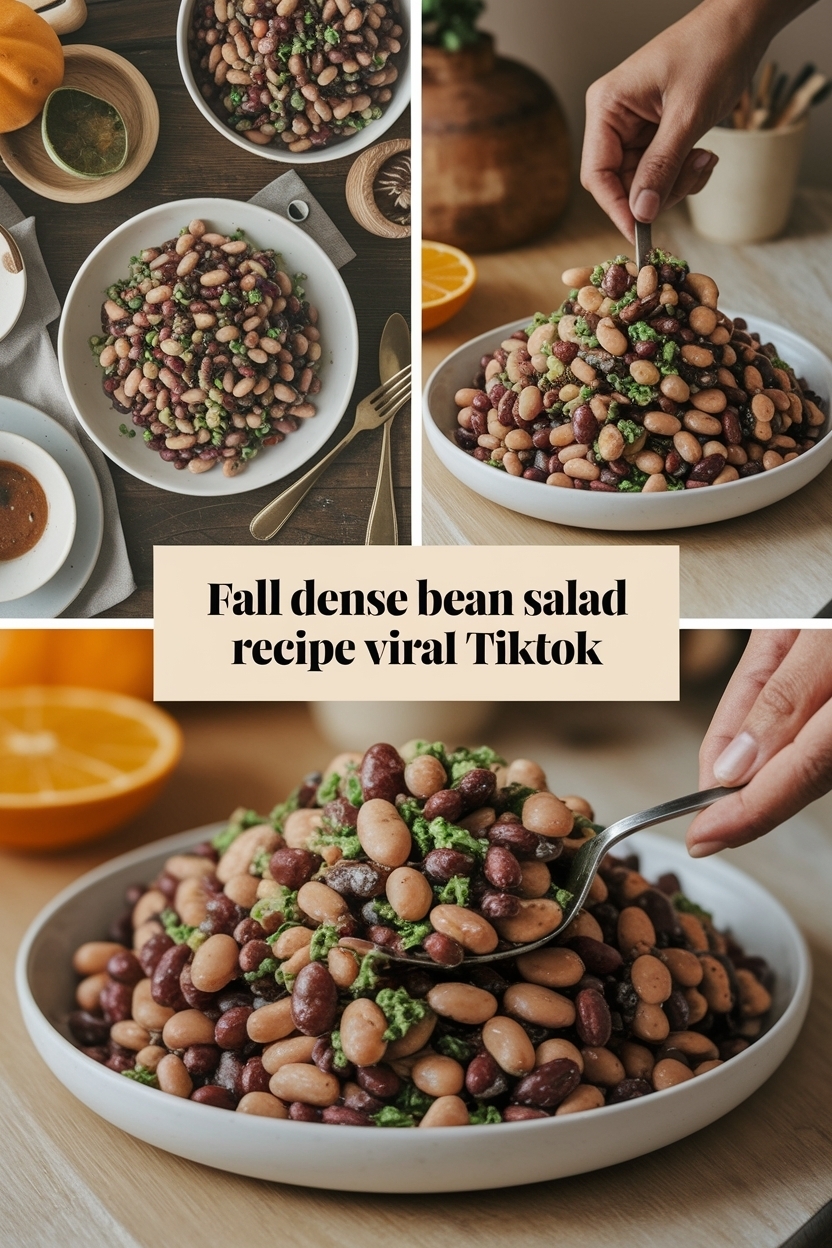 dense bean salad recipe viral tiktok
