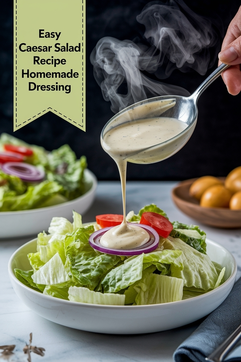 caesar salad recipe homemade dressing