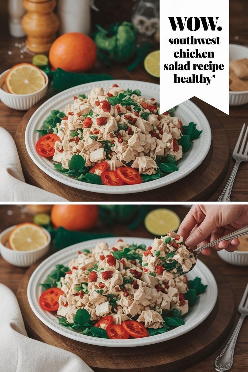southwest chicken salad recipe healthy