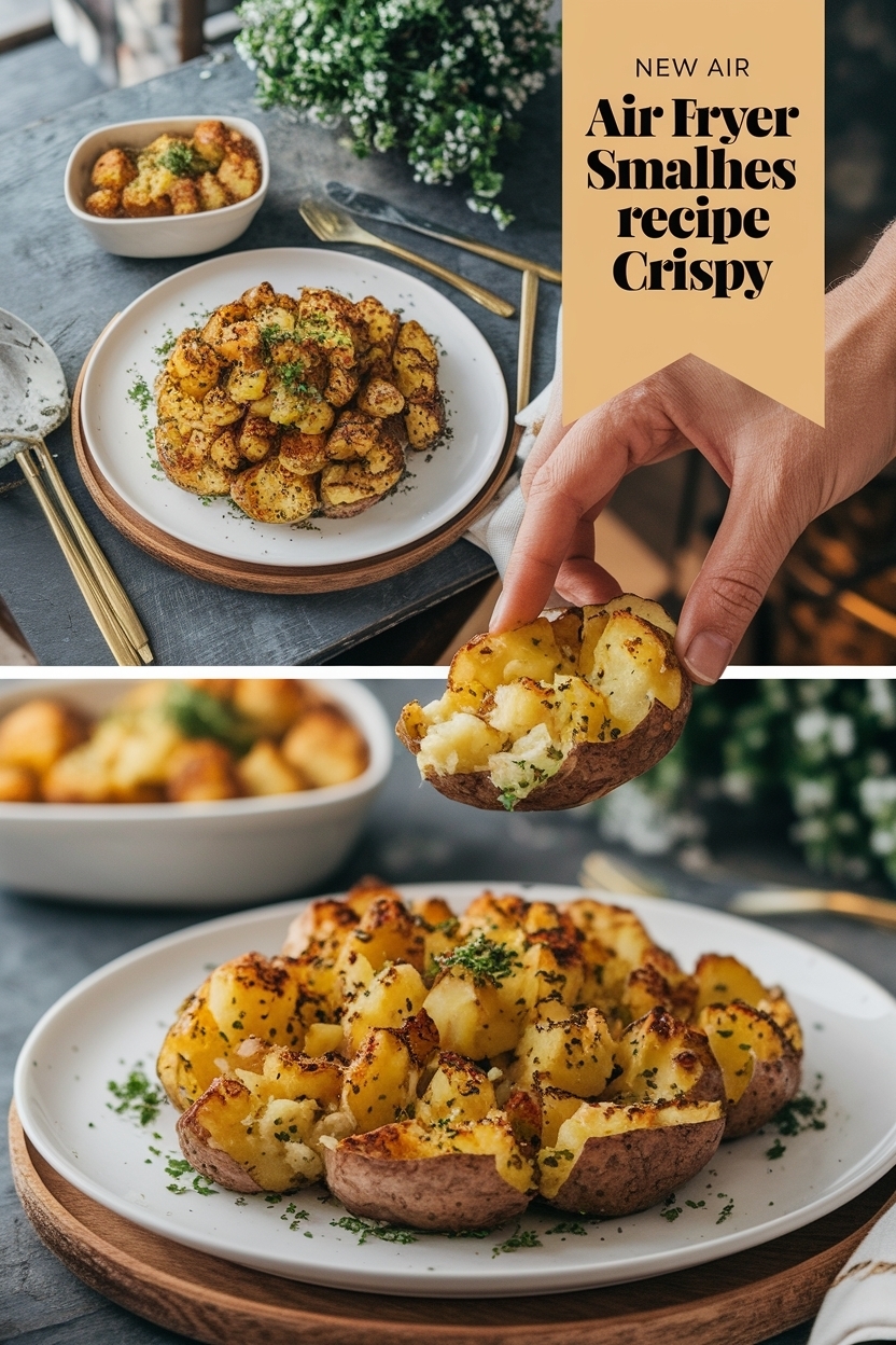 air fryer smashed potatoes recipe crispy