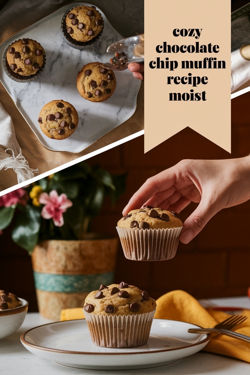 chocolate chip muffins recipe moist