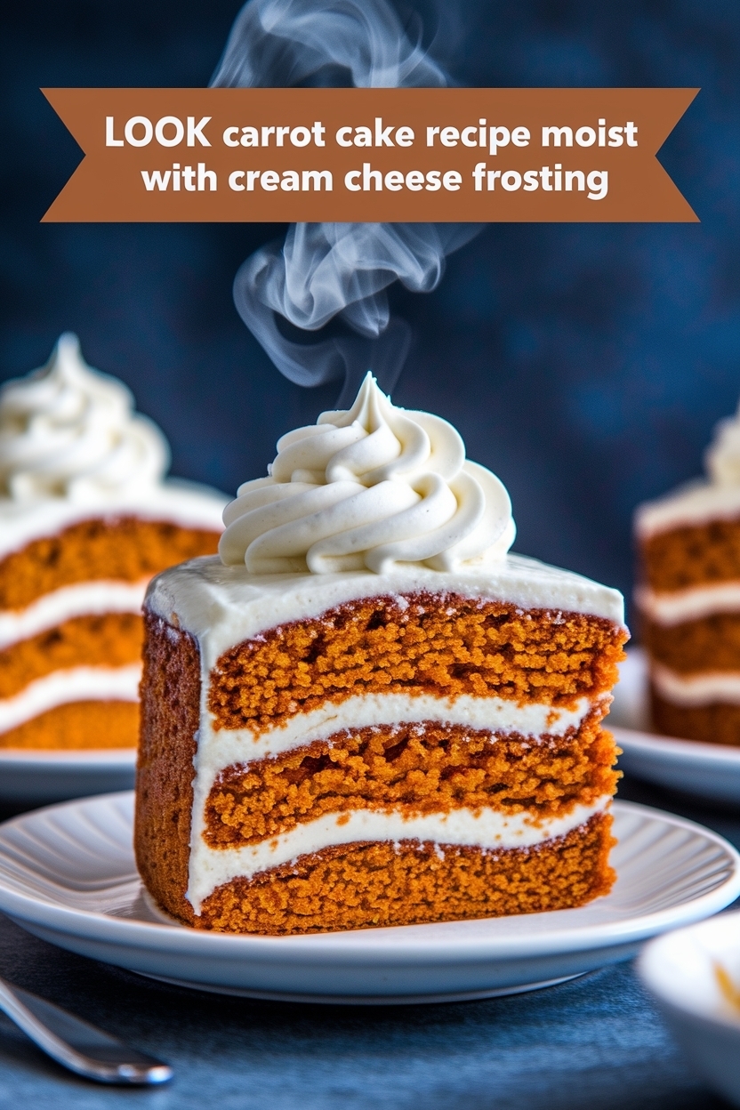 carrot cake recipe moist with cream cheese frosting