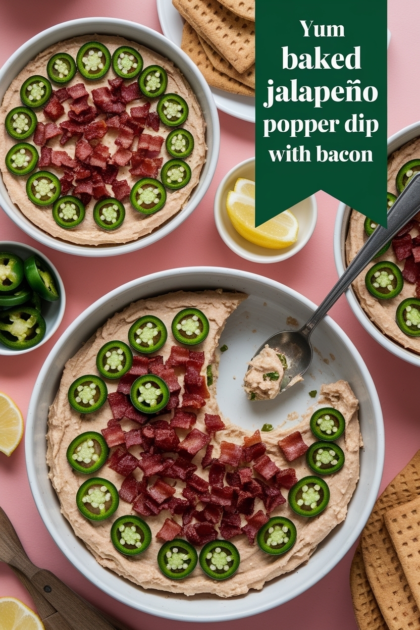 baked jalapeño popper dip with bacon