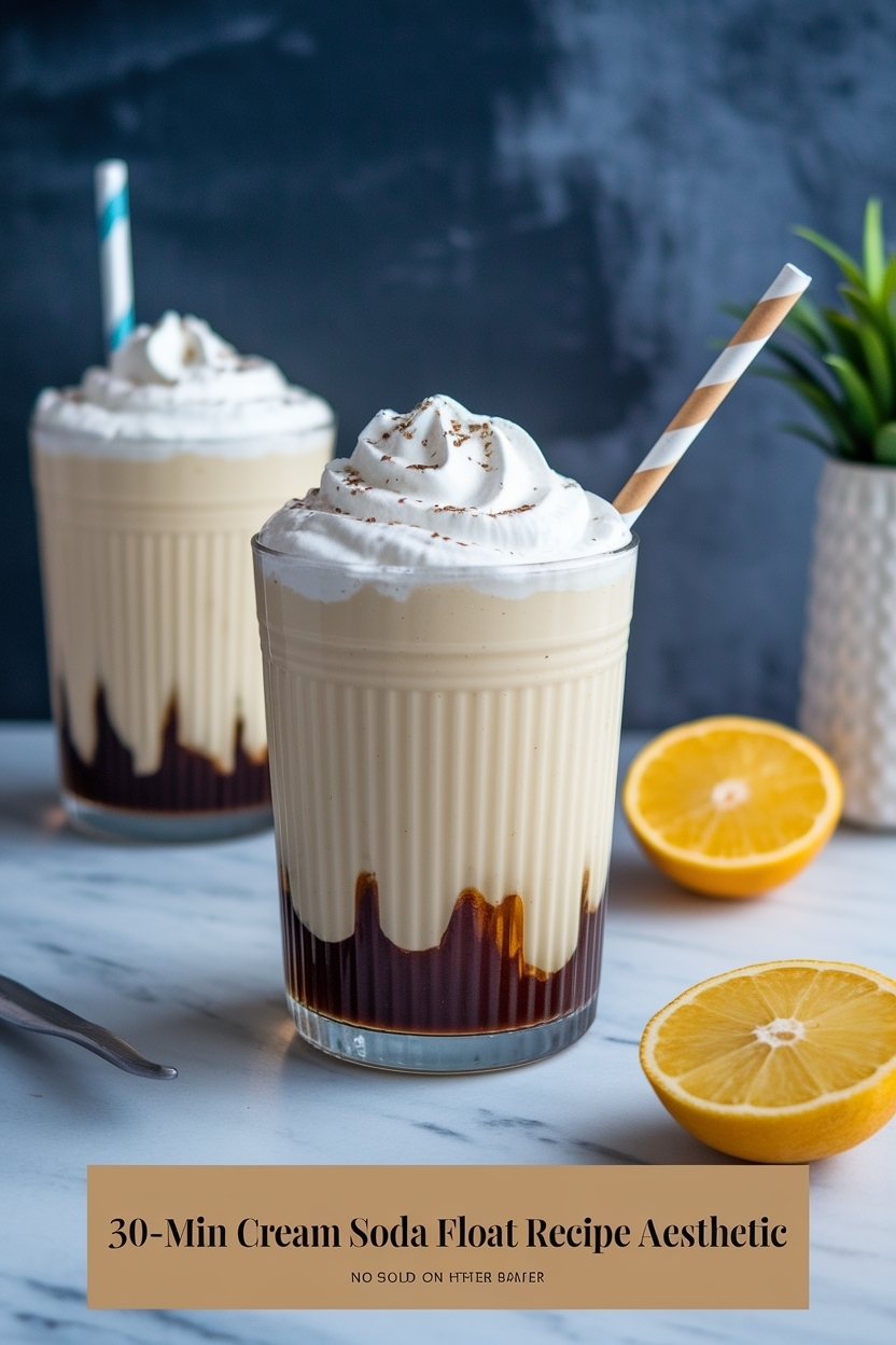 cream soda float recipe aesthetic
