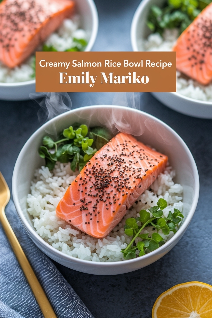 salmon rice bowl recipe emily mariko