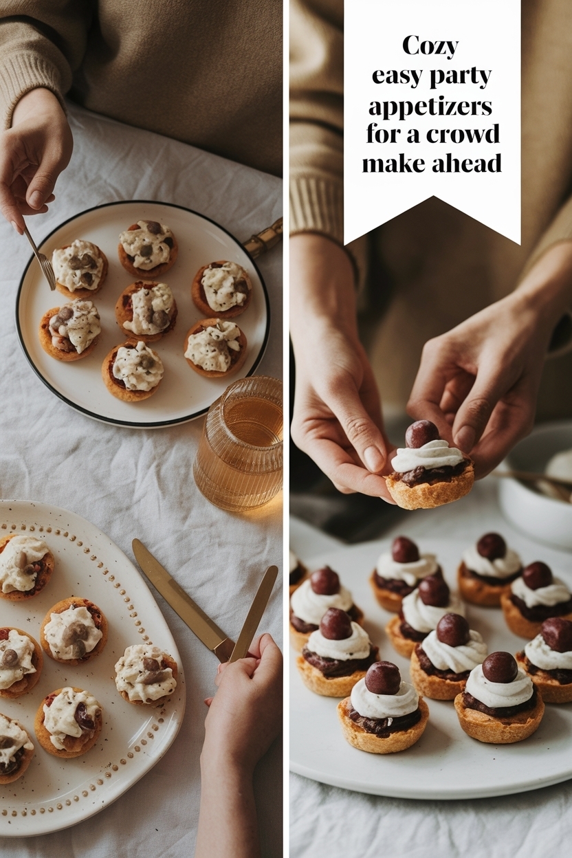easy party appetizers for a crowd make ahead