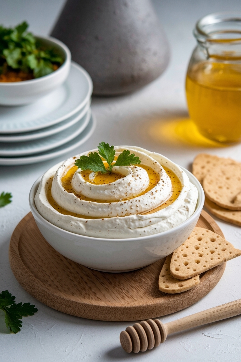 whipped feta dip recipe baked with honey