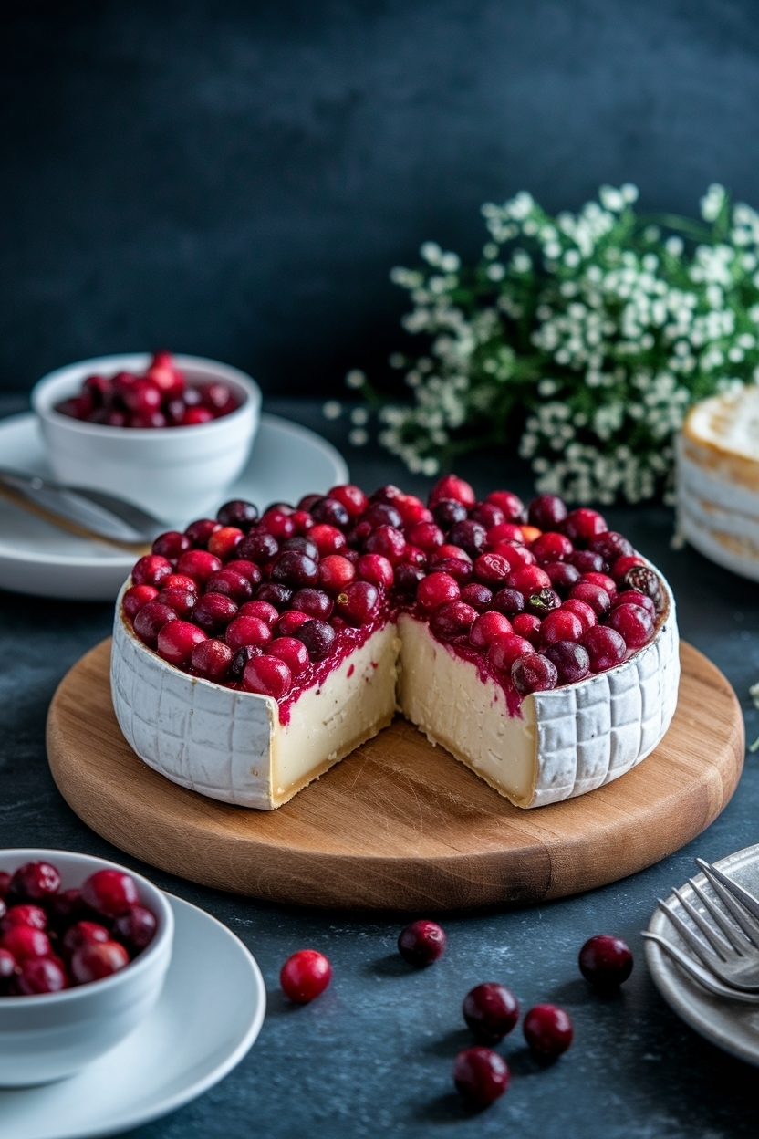 baked brie recipe with cranberries easy