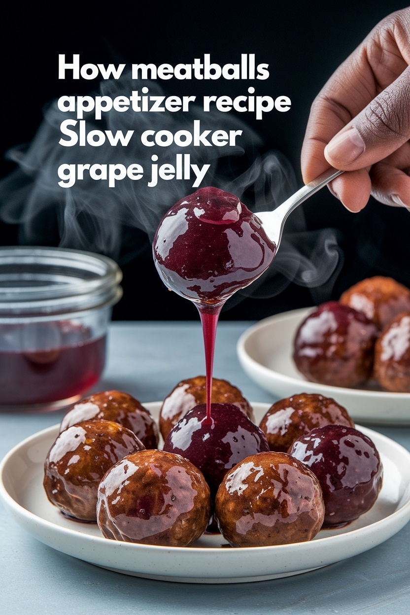 meatballs appetizer recipe slow cooker grape jelly