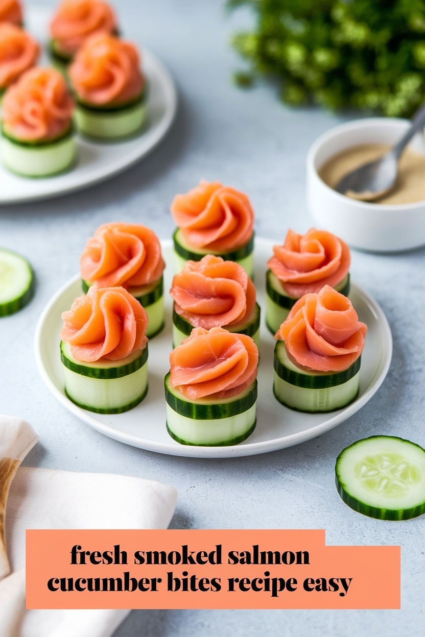 smoked salmon cucumber bites recipe easy